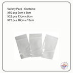 Resealable Zip Lock Bags (Multi Pack)