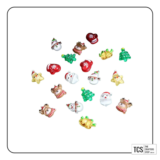 Mini Resin Christmas Charm Embellishments