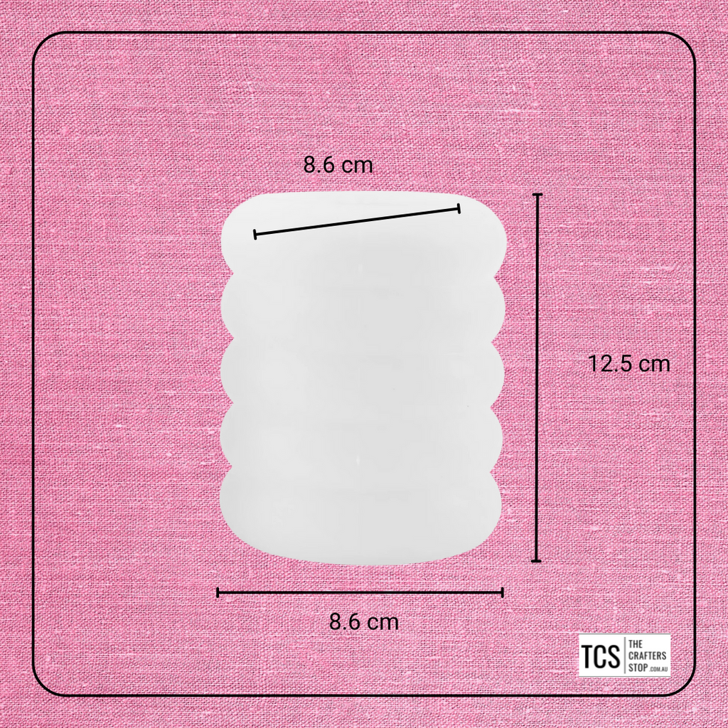 Resin Silicone Scalloped Candle Mould