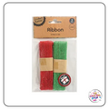 Red & Green Jute Ribbon (Twin Pack)