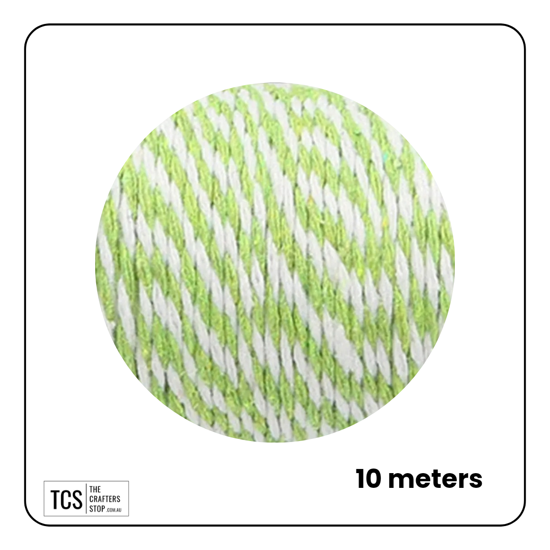 Two-Coloured Decorative Cotton Twine 10m