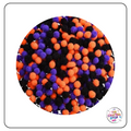 Halloween Themed Coloured Pom Poms