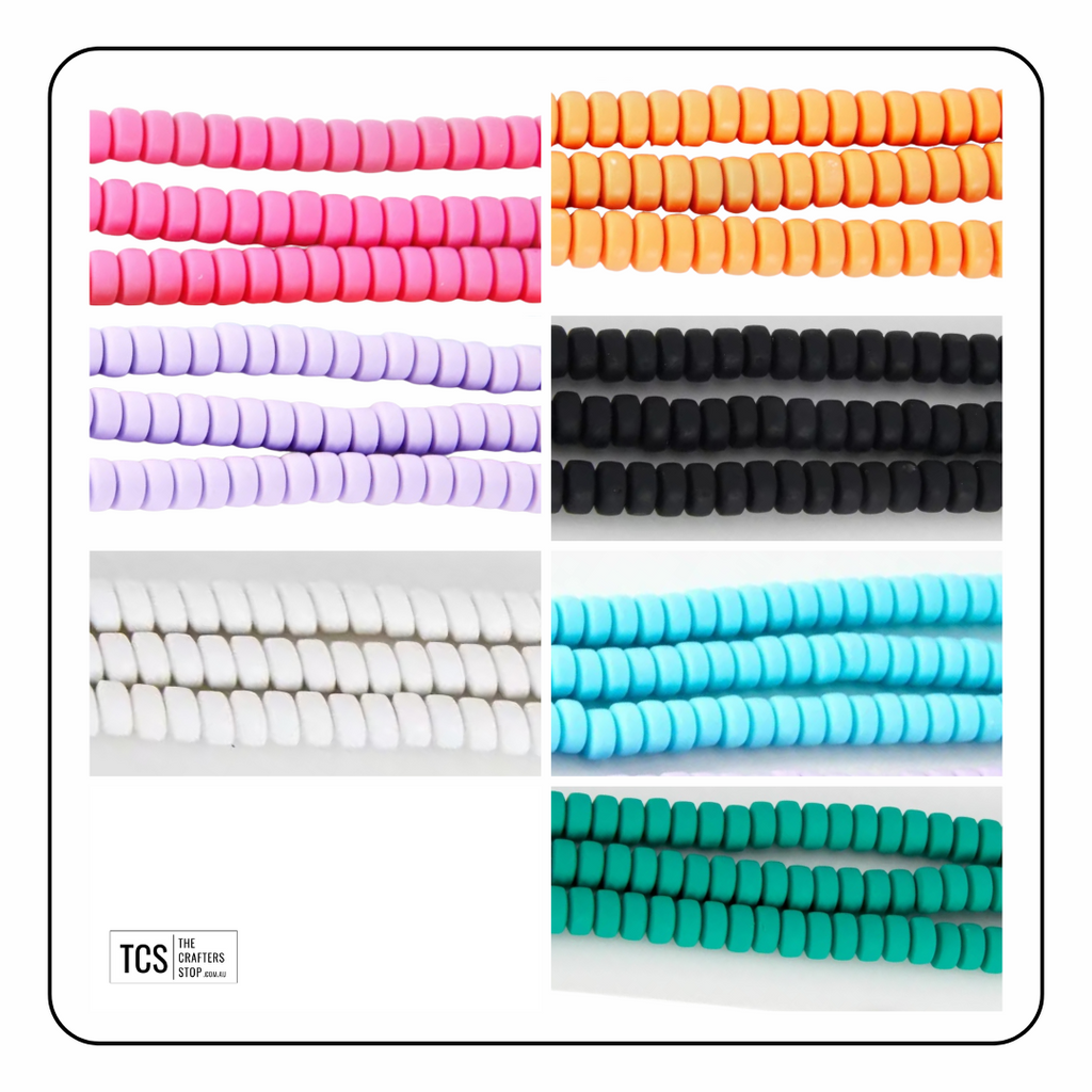 Polymer Clay Beads 6mm