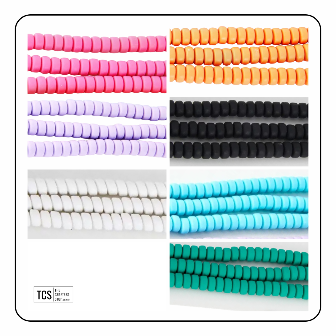 Polymer Clay Beads 6mm
