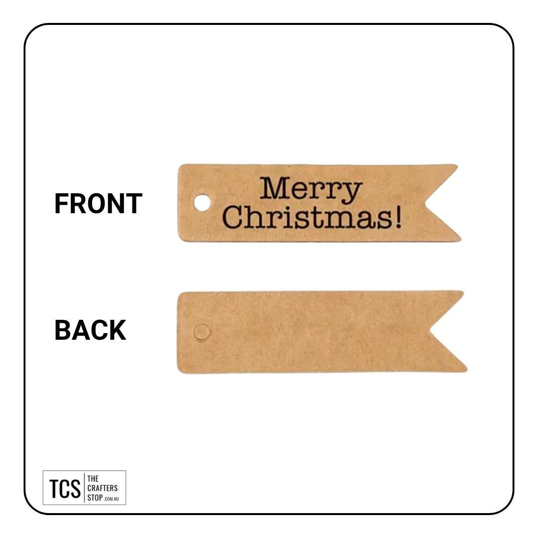 "Merry Christmas" Kraft Tags (2 Styles)