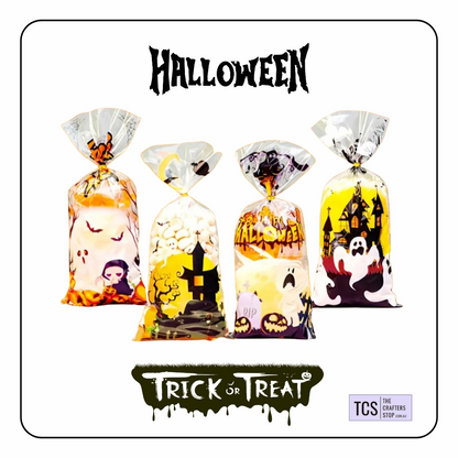 Tall Halloween Trick or Treat Bags (X50)