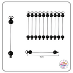 Metal Beadable Keychain Blanks
