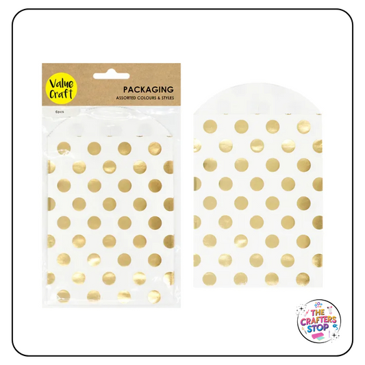 Gold Dot Paper Bags