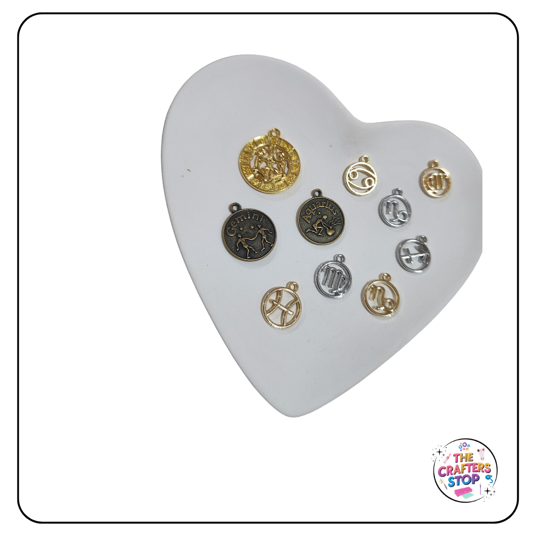 Zodiac/ Astrology Themed Metal Charms