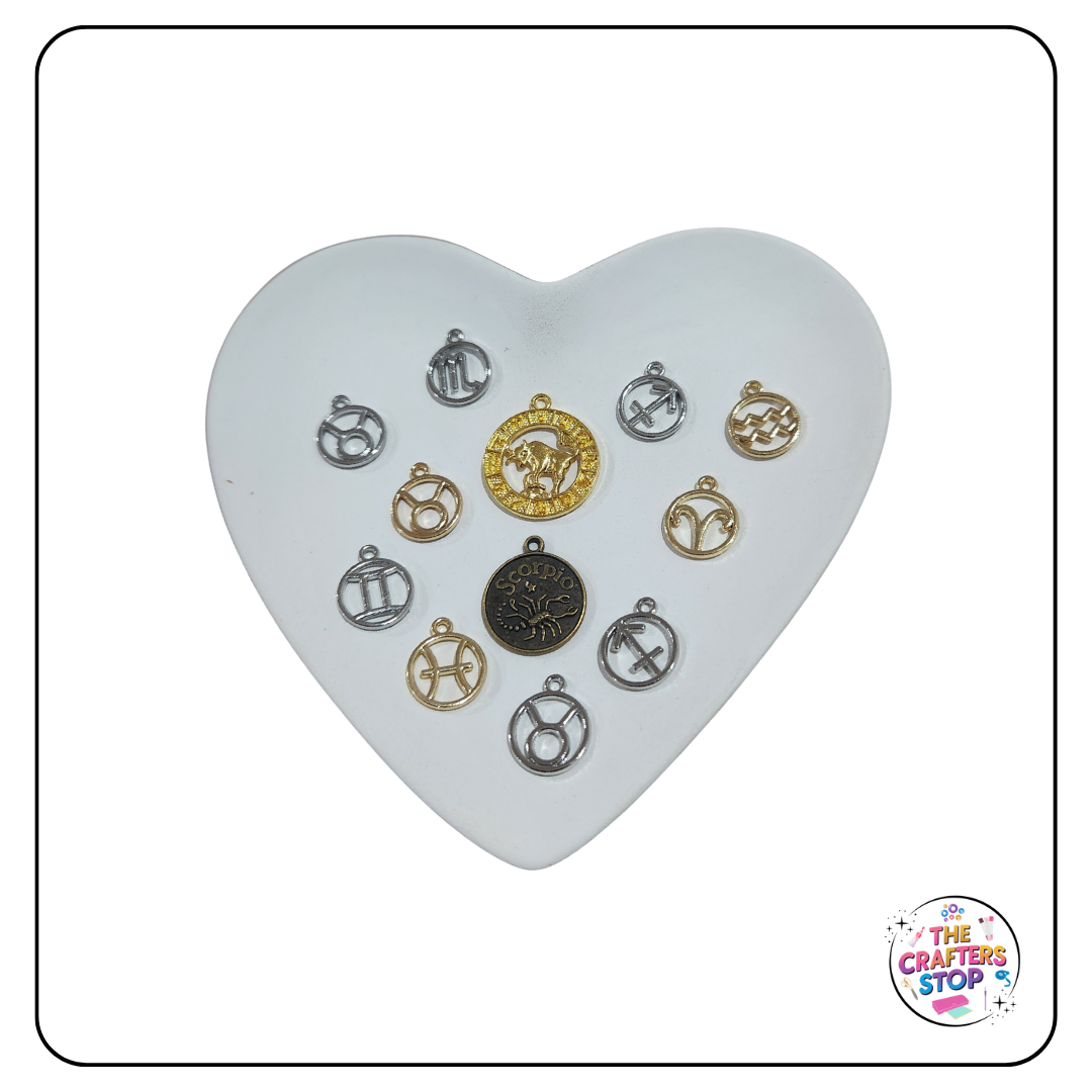 Zodiac/ Astrology Themed Metal Charms