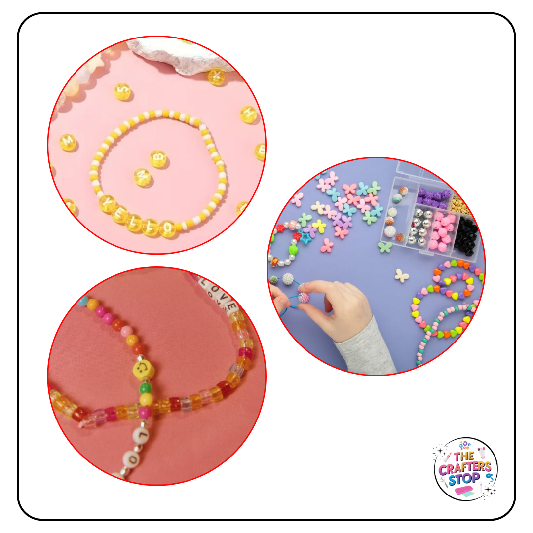 Plastic Alphabet Beads (4 Colours)