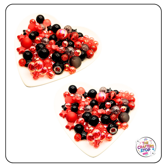Red & Black Bead Mix