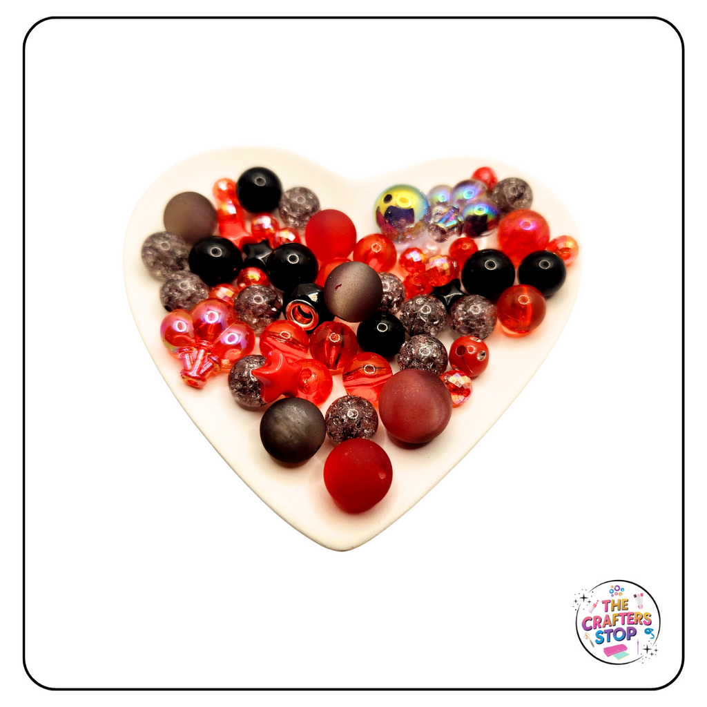 Red & Black Bead Mix
