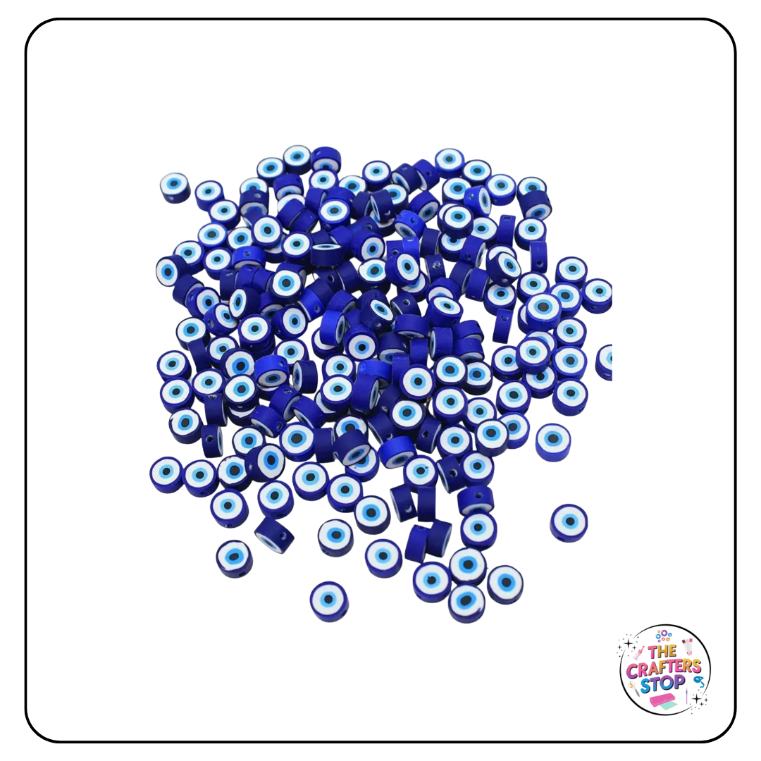 Evil Eye Polymer Clay Beads