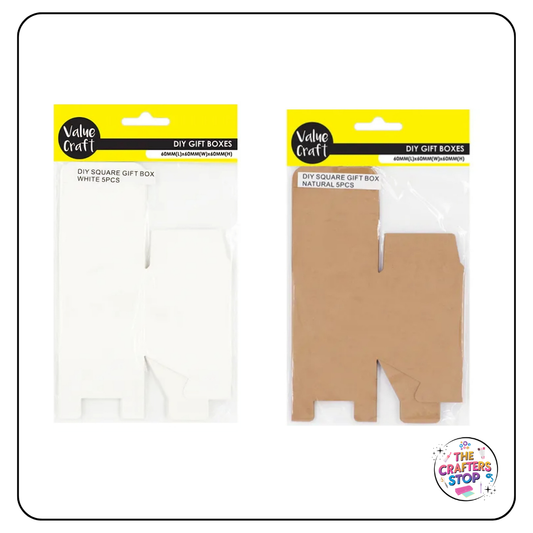 DIY Kraft Gift Boxes - White or Natural