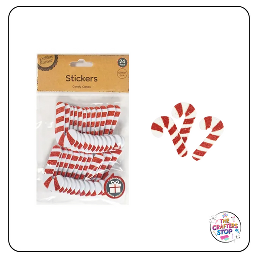 Adhesive Christmas Candy Cane Embellishments