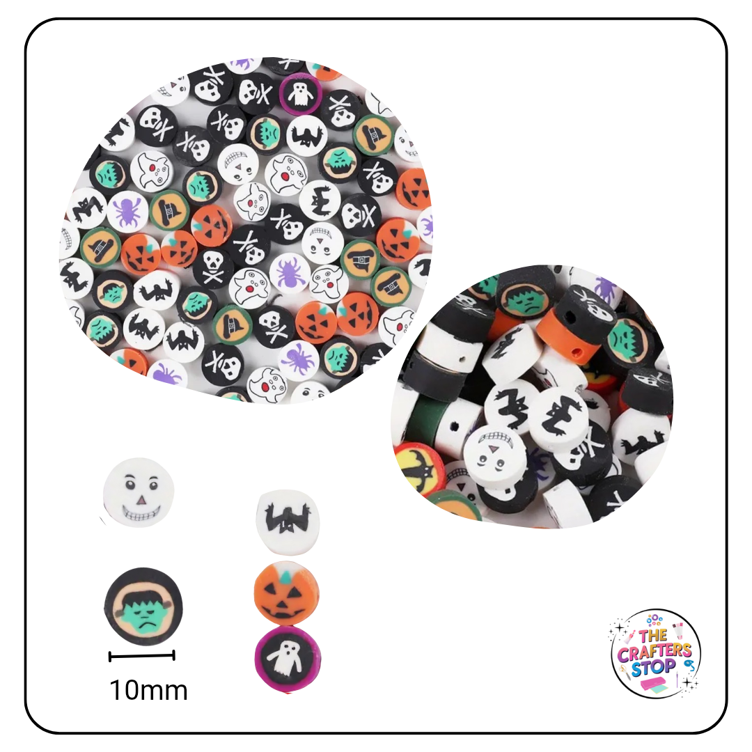 Polymer Clay Halloween Beads