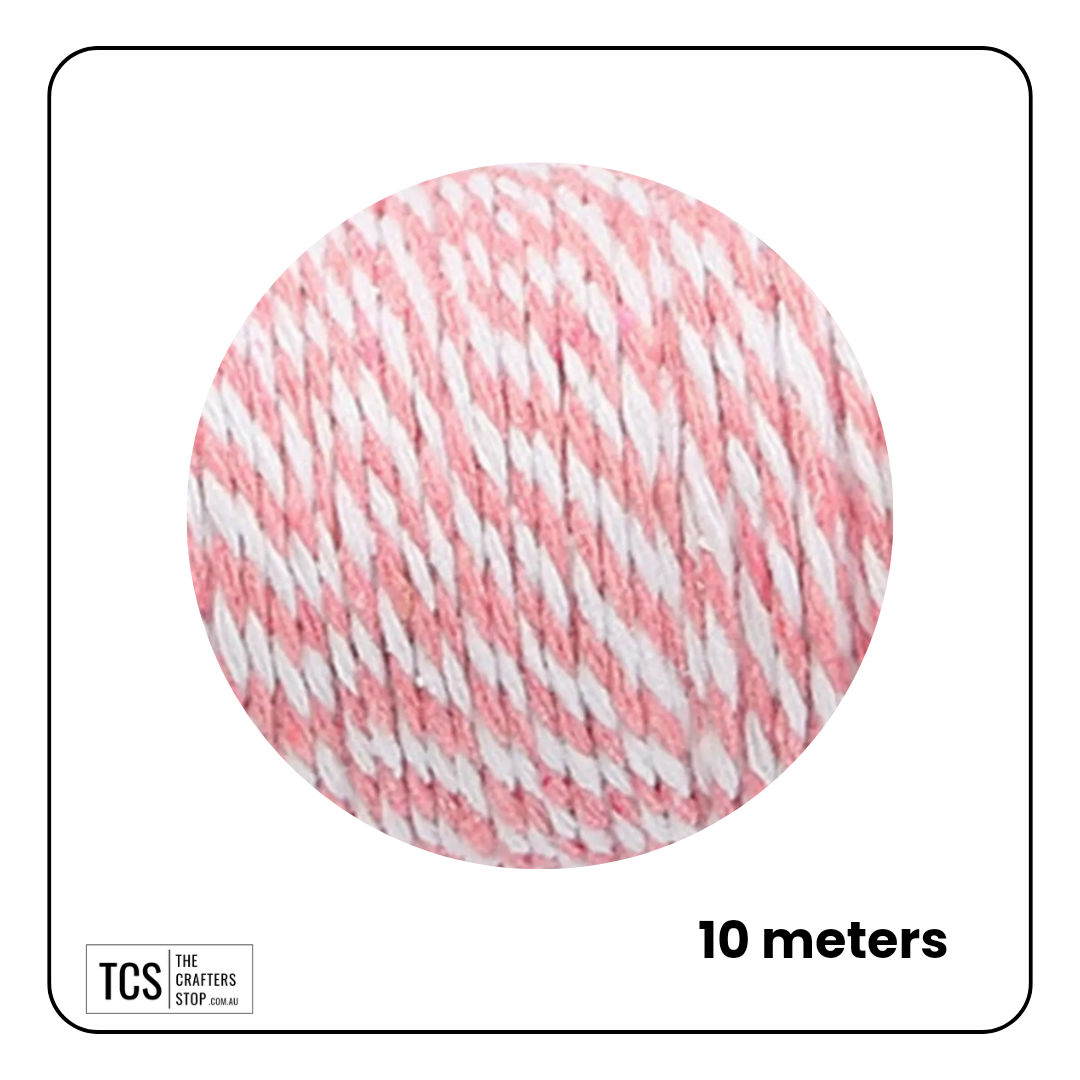 Two-Coloured Decorative Cotton Twine 10m