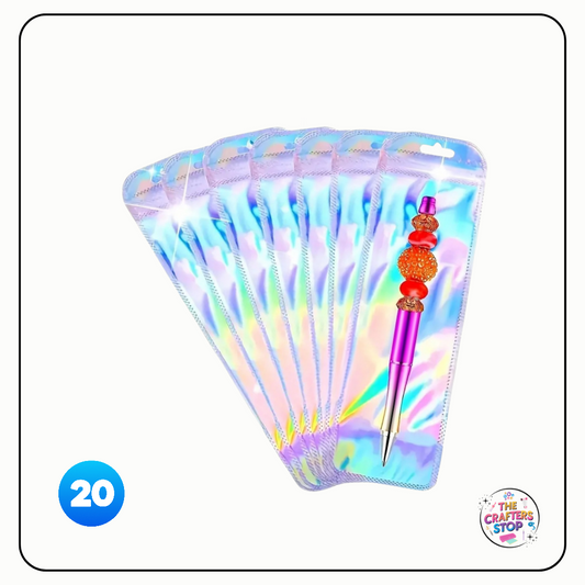 Silver Holographic Resealable Bags