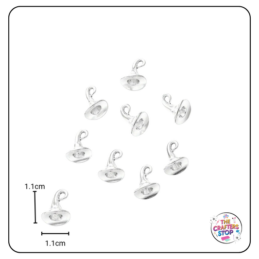 Metal Witches Hat Charms