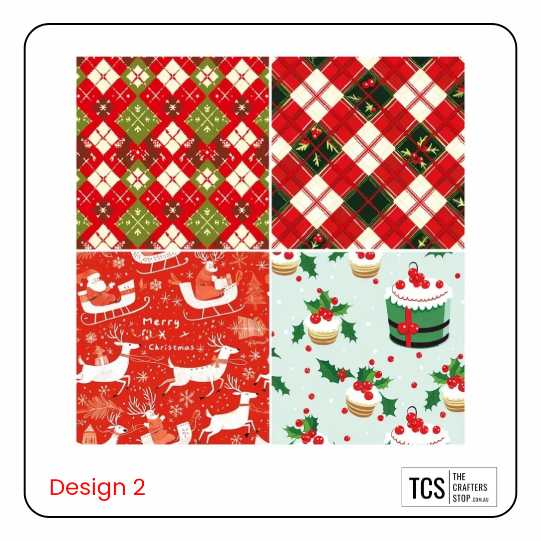 Christmas Design Paper Pad (3 Designs)