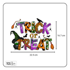 "TRICK OR TREAT" Halloween Theme Ready Made DTF Iron On Transfers