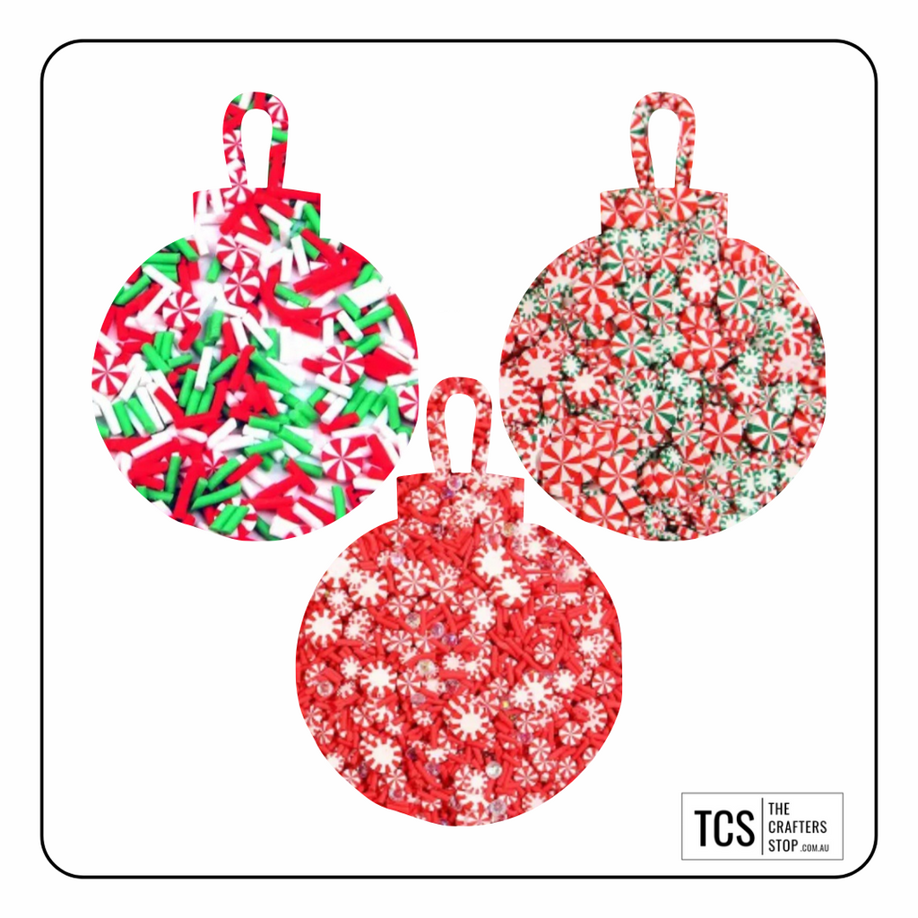 Polymer Clay Christmas Slices Add-ins