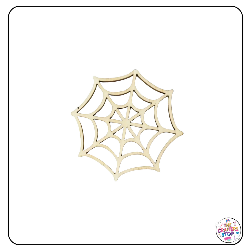 Halloween Wooden Cutout Shapes - Spiderwebs
