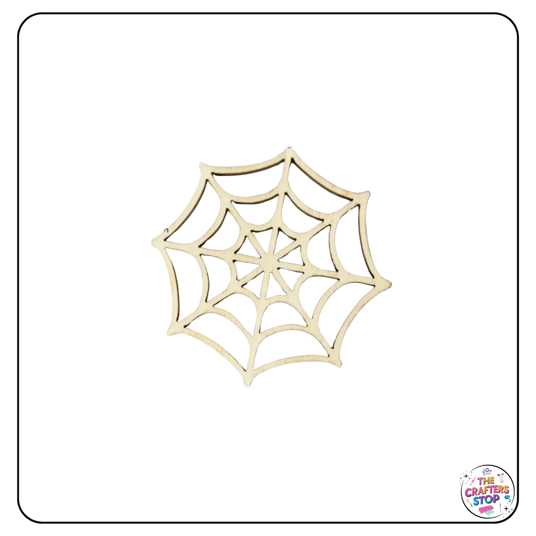 Halloween Wooden Cutout Shapes - Spiderwebs