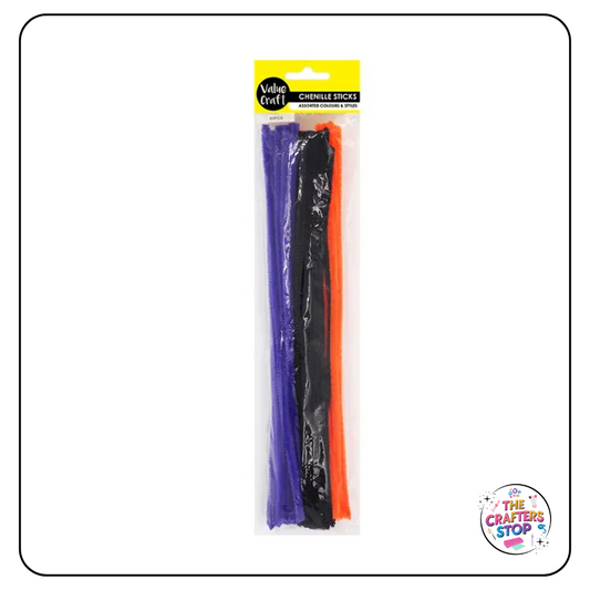 Chenille Sticks - Halloween Colours