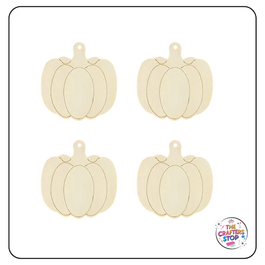 Halloween Wooden Cutout Shapes - Pumpkins