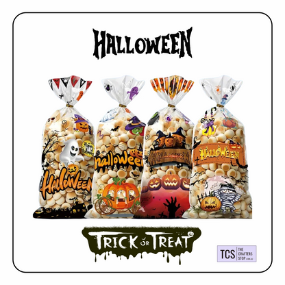 Tall Halloween Trick or Treat Bags (X50)