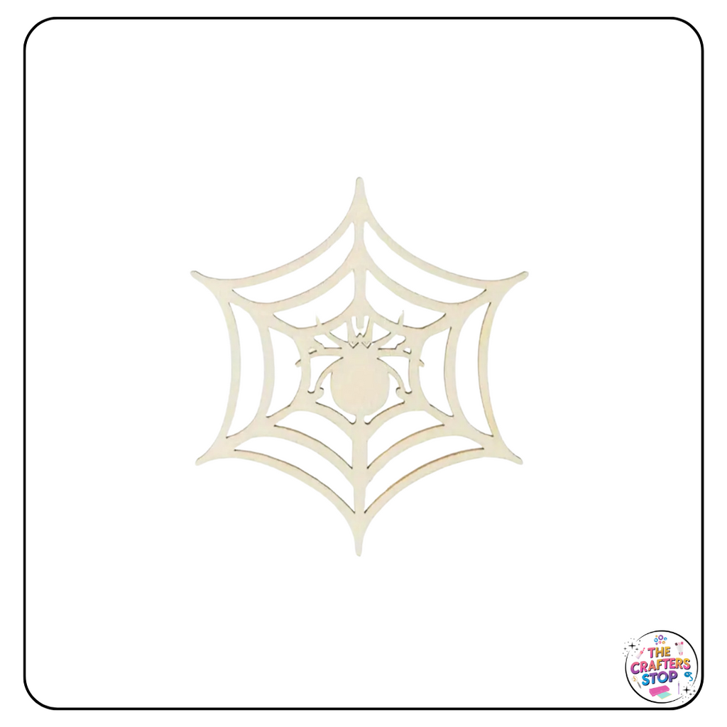 Halloween Wooden Cutout Shapes - Spiderwebs
