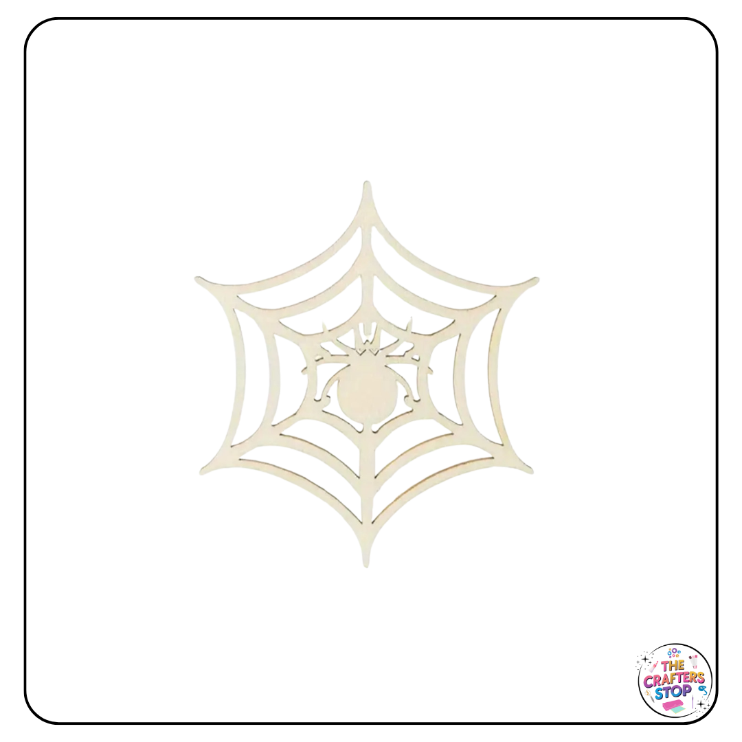 Halloween Wooden Cutout Shapes - Spiderwebs