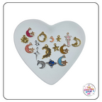 Sun/Moon/Planet Metal Themed Charms