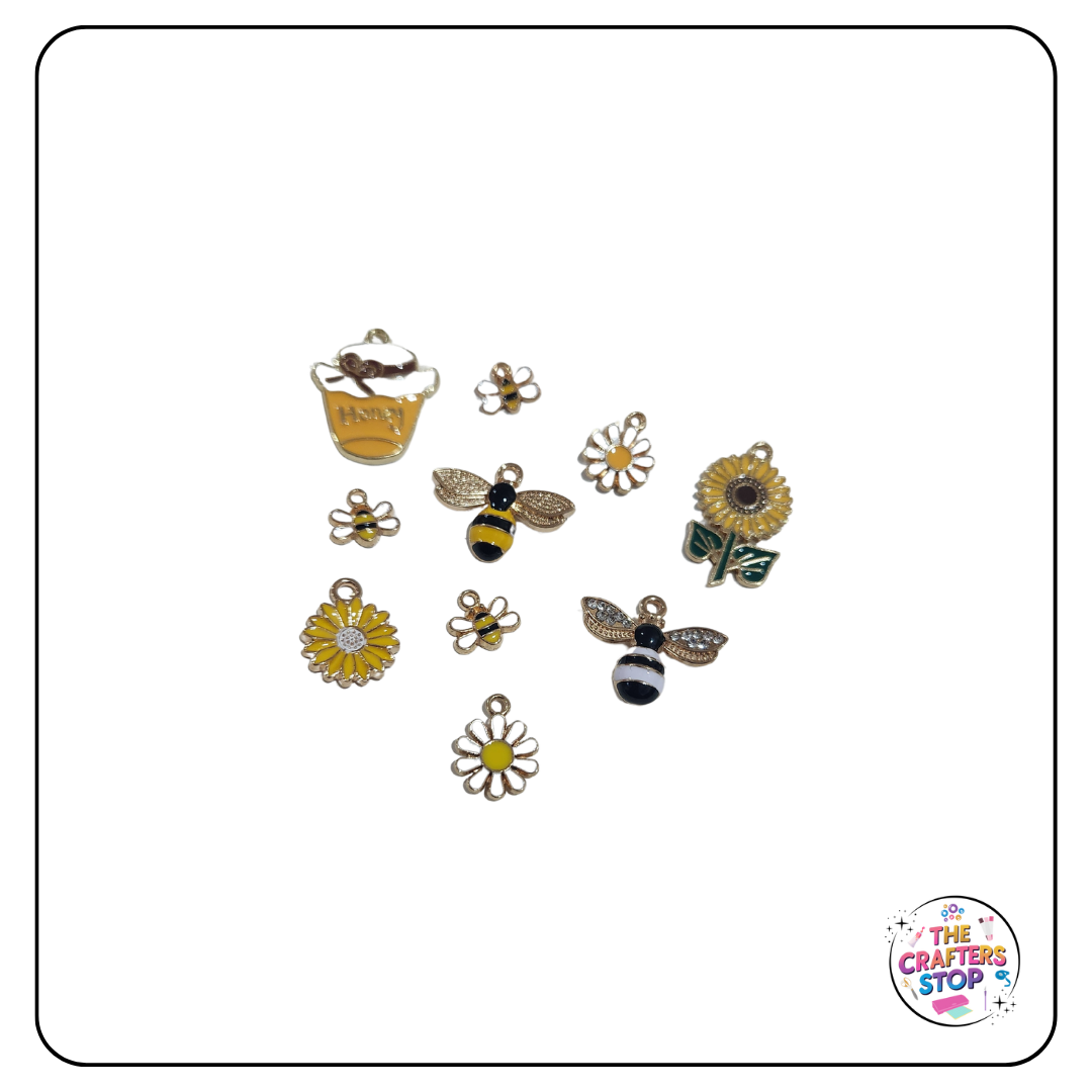 Bee & Flower Themed Charms