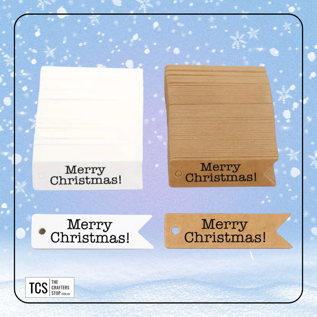 "Merry Christmas" Kraft Tags (2 Styles)