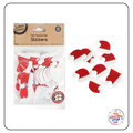 Felt Santa Hat Stickers