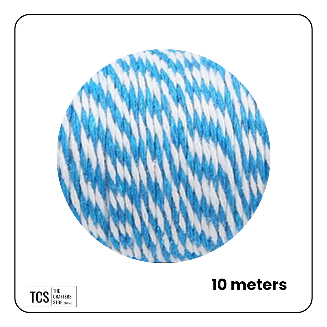 Two-Coloured Decorative Cotton Twine 10m