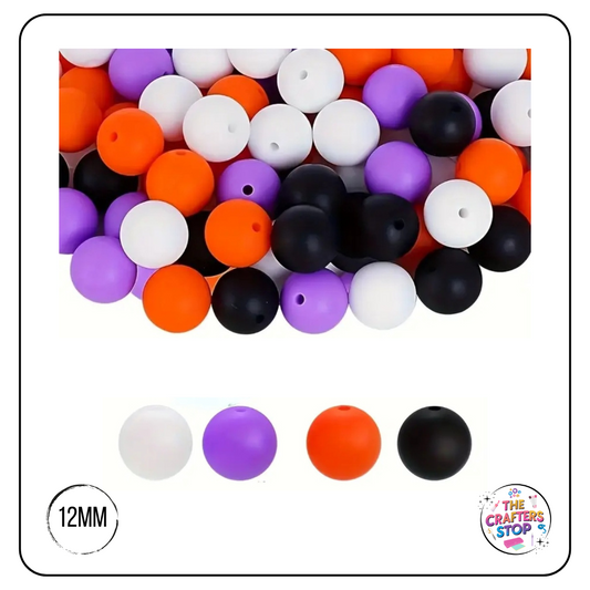 Silicone Halloween Beads - 12mm