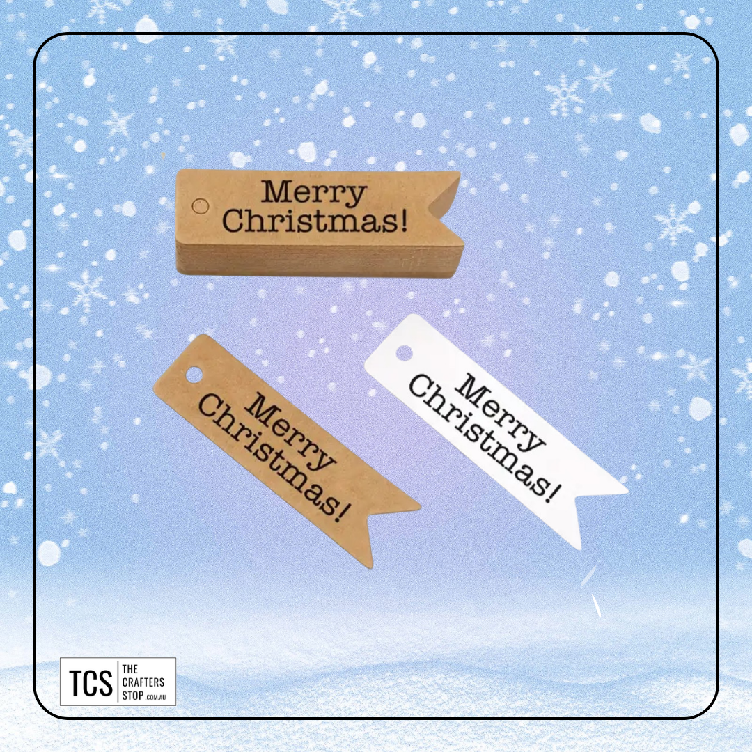 "Merry Christmas" Kraft Tags (2 Styles)