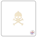Halloween Wooden Cutout Shapes - Skull and Cross Bones