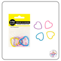 Heart Shaped Split Keyrings - 4 Pack