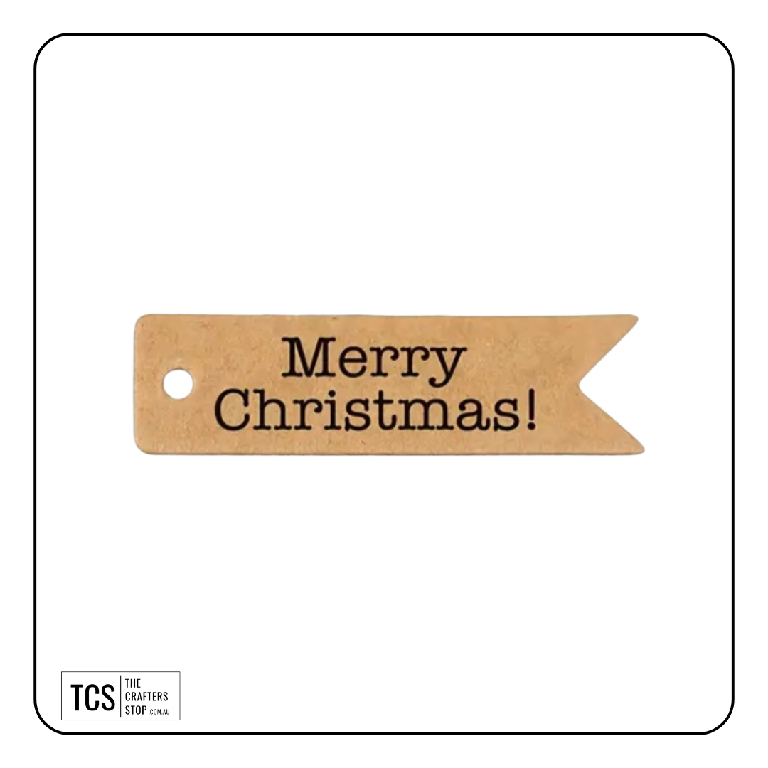 "Merry Christmas" Kraft Tags (2 Styles)