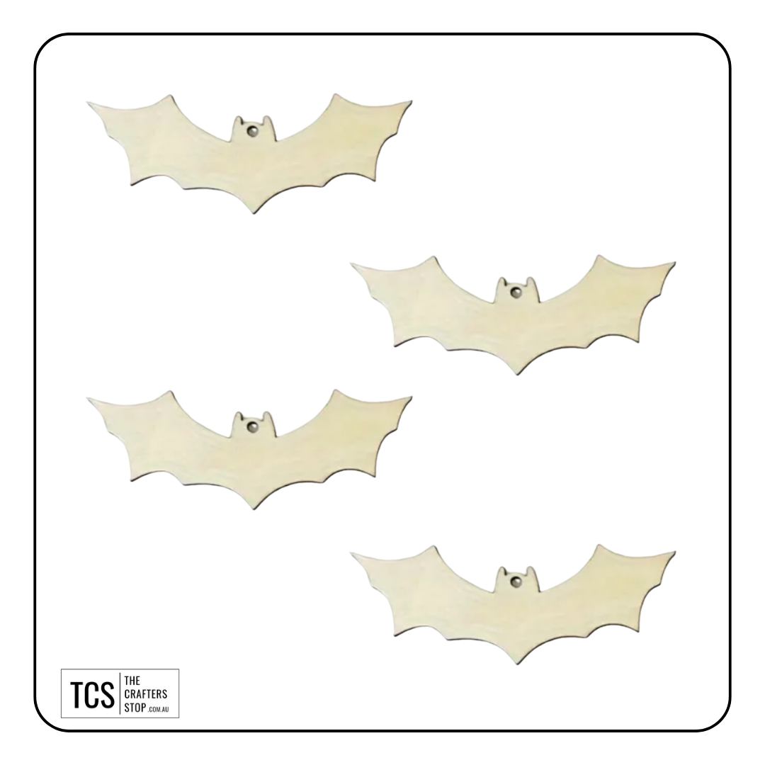 Wooden Halloween Bat Shapes