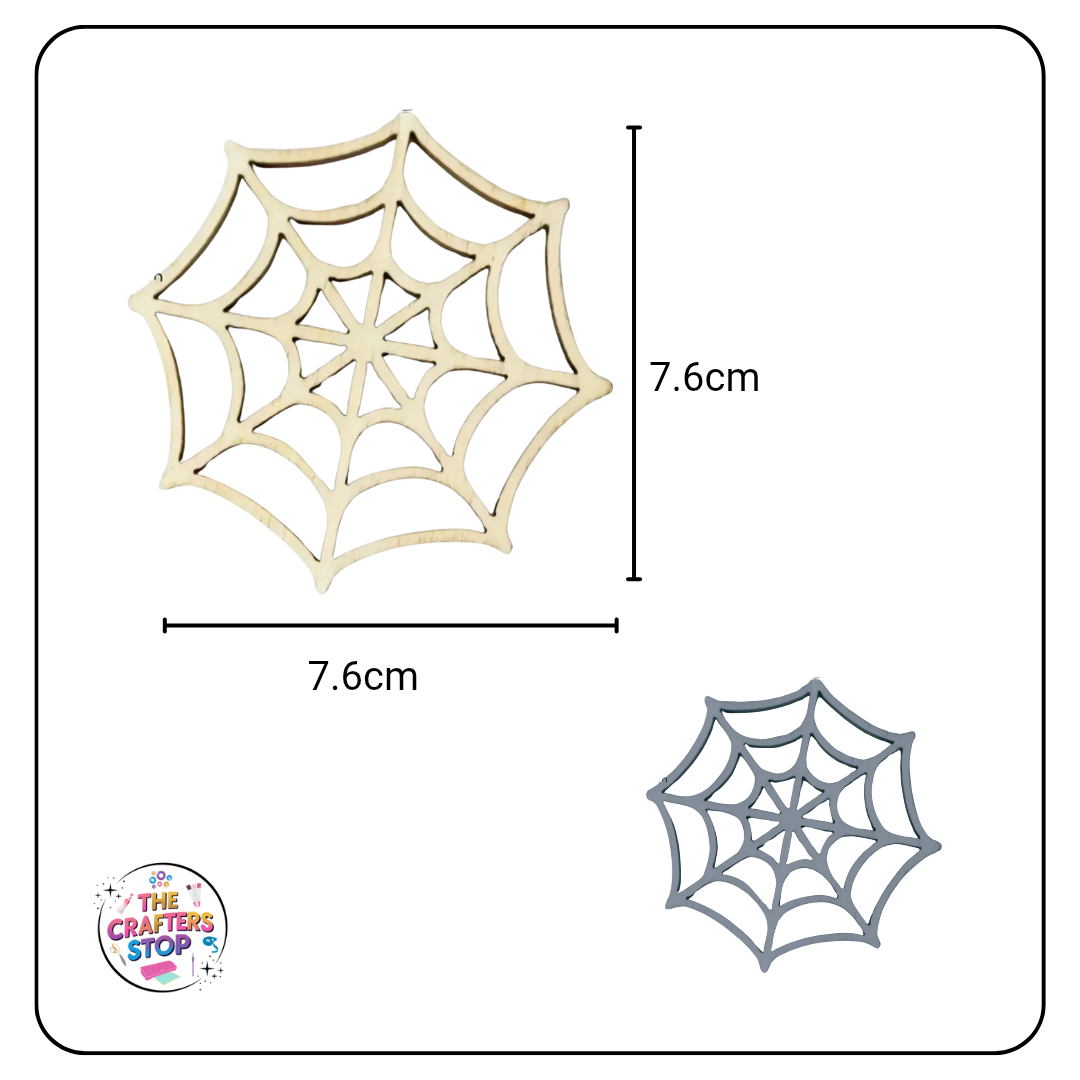 Halloween Wooden Cutout Shapes - Spiderwebs