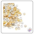7mm Metal Flower Style Bead Caps