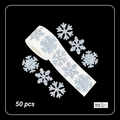 Christmas Silver Snowflakes Scrapbooking Stickers