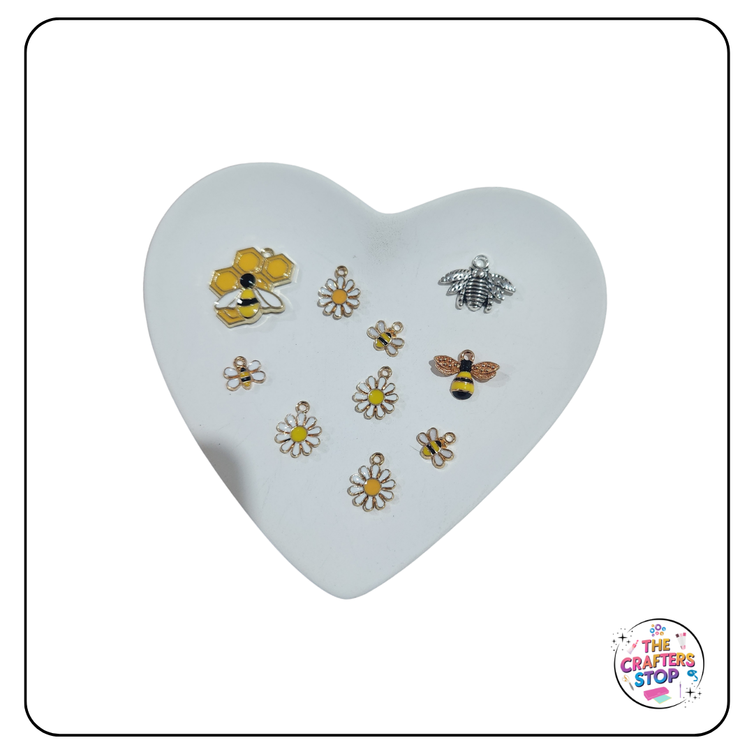 Bee & Flower Themed Charms