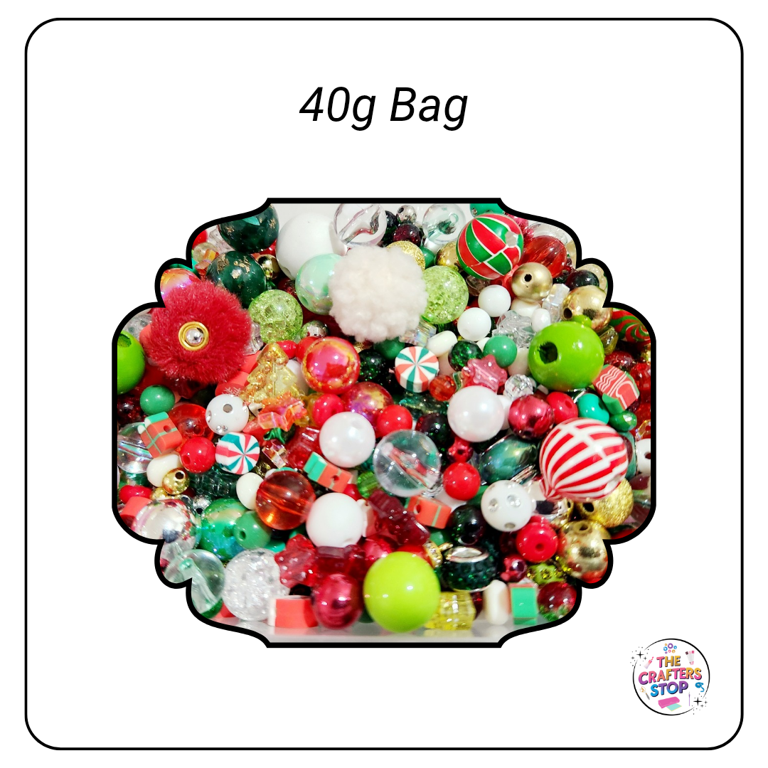 Christmas Bead Mix 40g/80g